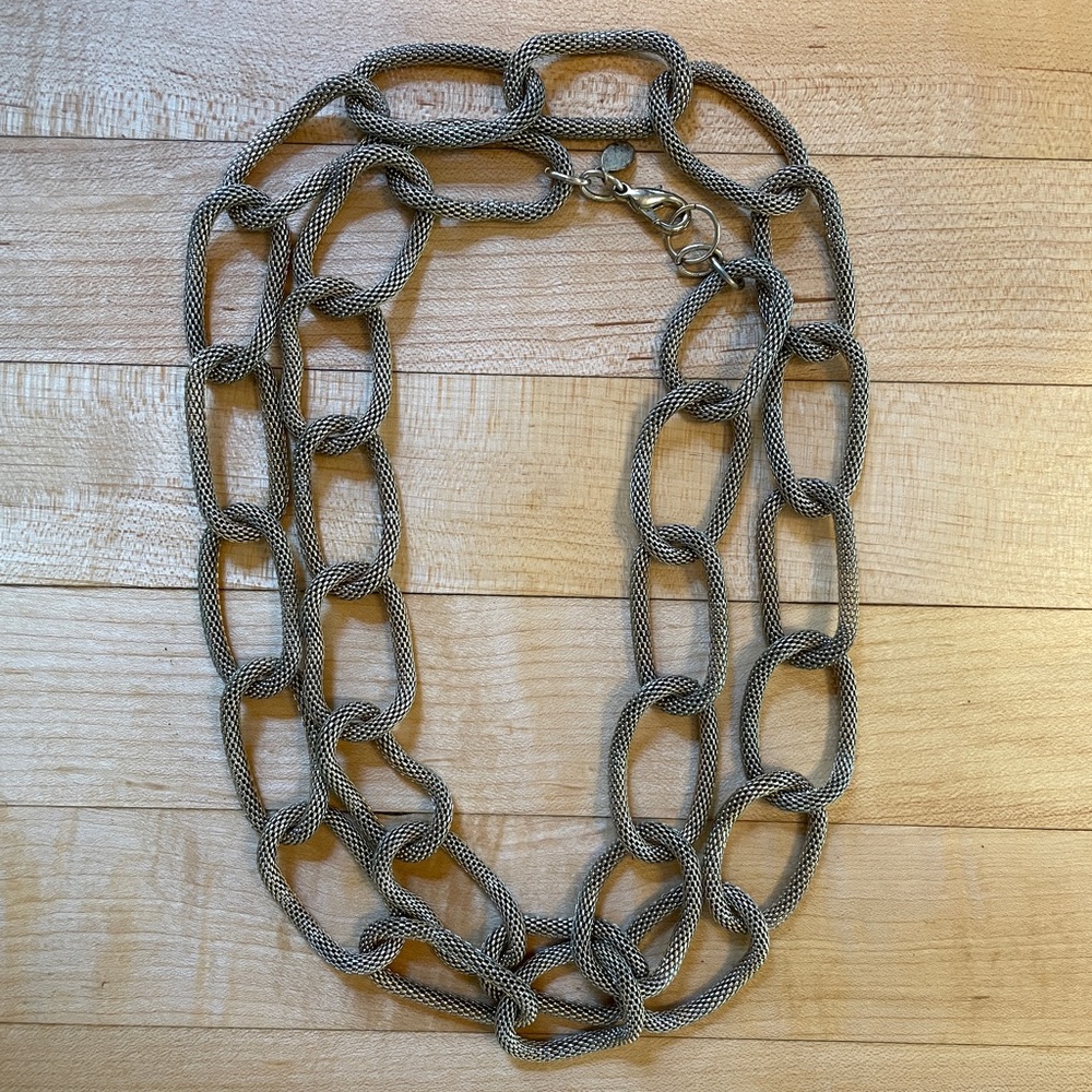 Gorgeous lightweight gold chunky chain link necklace